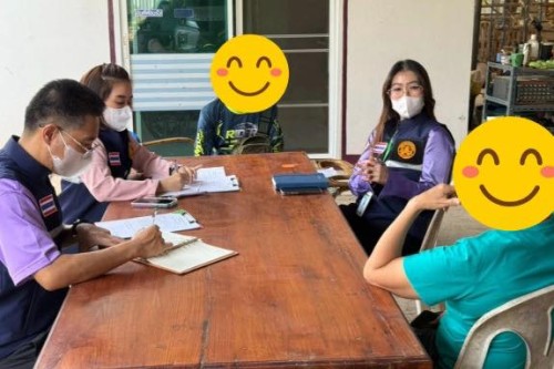 ลงพื้นที่ตรวจสอบข้อมูล ข้อเท็จจริง และประเมินสภาวะครอบครัวผู้ป่วย