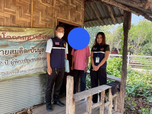 ลงพื้นที่ช่วยเหลือผู้ประสบปัญหาทางสังคมตามมติที่ประชุมคณะกรรมการสำรวจข้อมูลและประเมินความจำเป็นเร่งด่วนแก่ผู้ประสบปัญหาทางสังคมฯ 