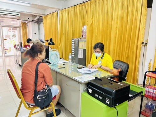 ฝ่ายส่งเสริมและสวัสดิการสังคม ดำเนินการขึ้นทะเบียน