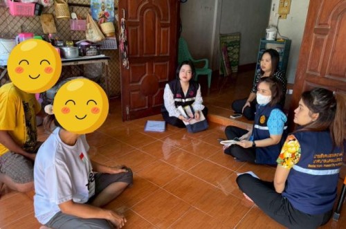 ลงพื้นที่ร่วมกับเจ้าหน้าที่บ้านพักเด็กและครอบครัวจังหวัดตาก 