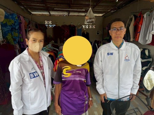 ลงพื้นที่ติดตามการประกอบอาชีพคนพิการ จำนวน 1 ราย 