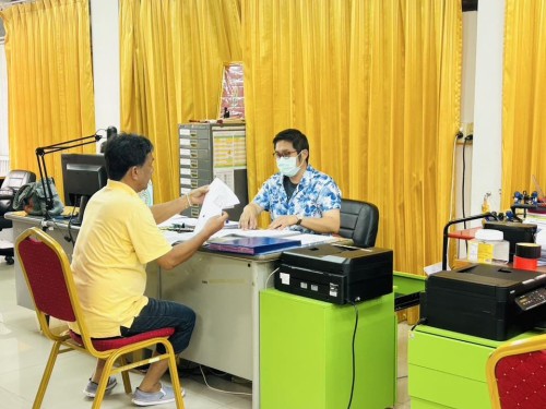 ฝ่ายส่งเสริมและสวัสดิการสังคม ดำเนินการขึ้นทะเบียน
