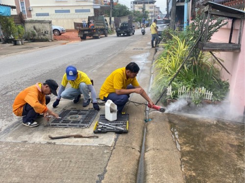 วันจันทร์ที่ 28 เมษายน 2568 กองช่างสุขาภิบาลออกปฎิบัติงานภาคสนาม จำนวน 3 แห่ง