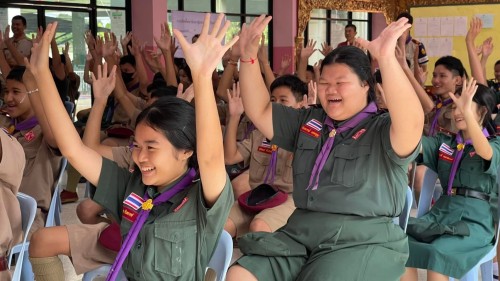 กิจกรรมฝึกอบรมลูกเสืออาสา กกต. เพื่อพัฒนาประชาธิปไตย