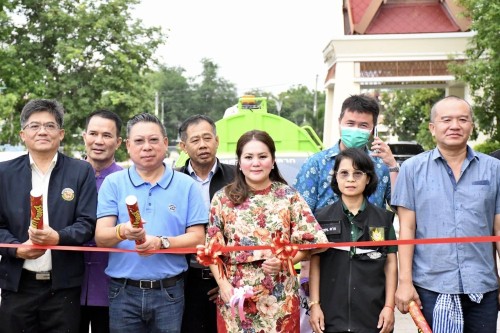 เทศบาลนครแม่สอดเข้าร่วมงานเปิดโครงการบริหารจัดการขยะมูลฝอยรวมและของเสียอันตรายชุมชน ประจำปีงบประมาณ พ.ศ. 2568  ณ องค์การบริหารส่วนจังหวัดตาก