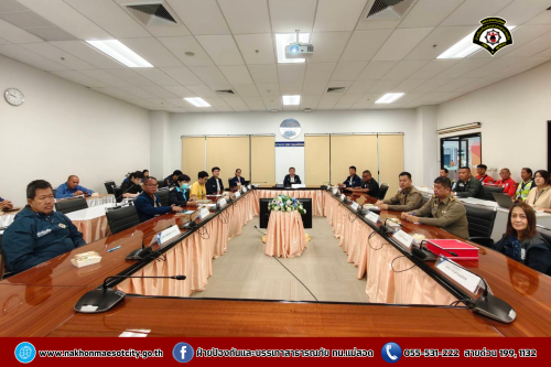 ดับเพลิงนครแม่สอด ประชุมคณะกรรมการฉุกเฉินท่าอากาศยานแม่สอด ครั้งที่ 2/2568 (สรุปผลประเมินหลังการฝึกซ้อม)