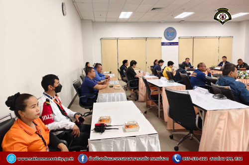 ดับเพลิงนครแม่สอด ประชุมคณะกรรมการฉุกเฉินท่าอากาศยานแม่สอด ครั้งที่ 2/2568 (สรุปผลประเมินหลังการฝึกซ้อม)