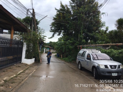 เจ้าหน้าที่กองยุทธศาสตร์และงบประมาณ ดำเนินการตามคำร้อง ขอซ่อมแซมเคเบิ้ลทีวี ชุมชนสองแควสอง ชุมชนวัดหลวง และชุมชนบ้านทุ่ง