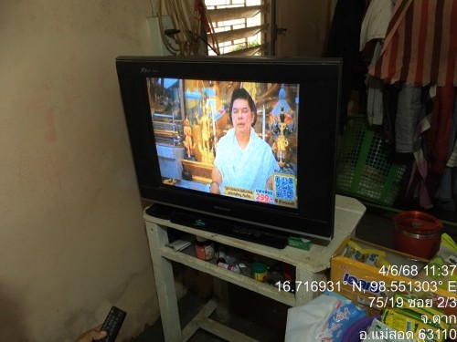 เจ้าหน้าที่กองยุทธศาสตร์และงบประมาณ ดำเนินการตามคำร้อง ขอซ่อมแซมเคเบิ้ลทีวี ชุมชนปู่แดง และชุมชนสองแคว 2