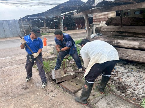 วันศุกร์ที่ 4 กรกฎาคม 2568 กองช่างสุขาภิบาลออกปฎิบัติงานภาคสนาม จำนวน 3 แห่ง