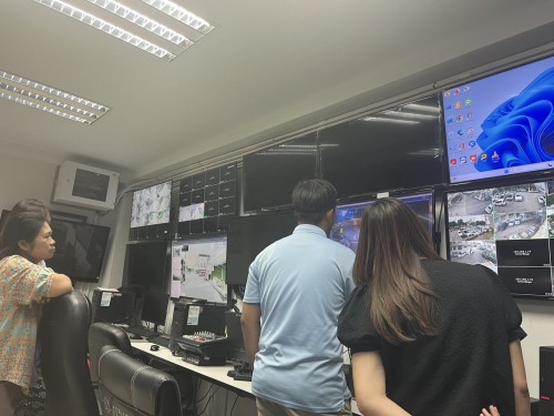 เจ้าหน้าที่กองยุทธศาสตร์และงบประมาณ ดำเนินการตามคำขอใช้ข้อมูลจากกล้องวงจรปิด