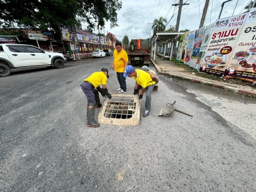 วันจันทร์ที่ 7 กรกฎาคม 2568 กองช่างสุขาภิบาลออกปฎิบัติงานภาคสนาม จำนวน 3 แห่ง