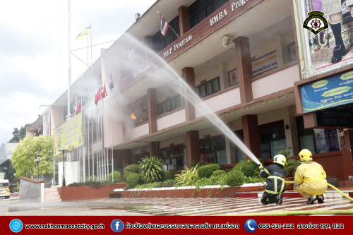 ดับเพลิงนครแม่สอด เข้าร่วมฝึกซ้อมแผนอพยพหนีไฟในสถานศึกษา ประจำปีการศึกษา 2568 ณ โรงเรียนสรรพวิทยาคม