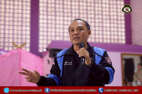 ดับเพลิงนครแม่สอด ดำเนินการให้ความรู้เกี่ยวกับการป้องกัน และระงับอัคคีภัยให้กับคณะครู นักเรียนโรงเรียนเทศบาลวัดบุญญาวาส