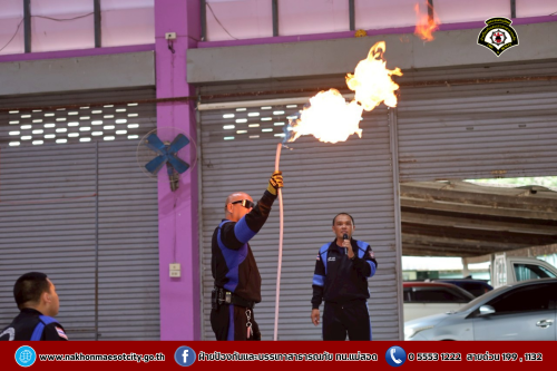 ดับเพลิงนครแม่สอด ดำเนินการให้ความรู้เกี่ยวกับการป้องกัน และระงับอัคคีภัยให้กับคณะครู นักเรียนโรงเรียนเทศบาลวัดบุญญาวาส