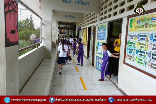 ดับเพลิงนครแม่สอด ดำเนินการให้ความรู้เกี่ยวกับการป้องกัน และระงับอัคคีภัยให้กับคณะครู นักเรียนโรงเรียนเทศบาลวัดบุญญาวาส