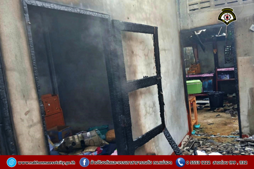 ดับเพลิงนครแม่สอด ออกระงับเหตุเพลิงไหม้บ้านประชาชน บริเวณหมู่บ้านสหกรณ์ ซอย 2