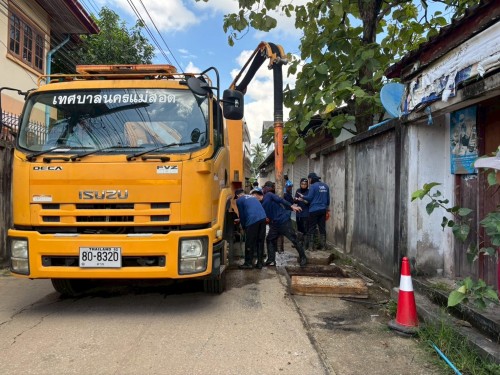 วันพุธที่ 17 กันยายน 2568 กองช่างสุขาภิบาลออกปฎิบัติงานภาคสนาม จำนวน 2 แห่ง