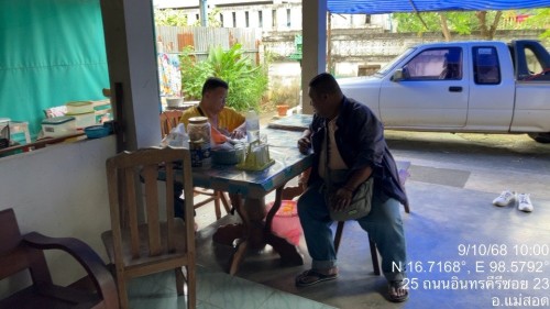 เจ้าหน้าที่กองยุทธศาสตร์และงบประมาณ ดำเนินการตามคำร้อง ขอซ่อมแซมเคเบิ้ลทีวี ชุมชนดอนไชย