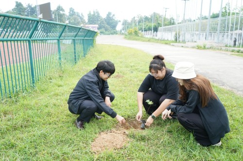 กองการศึกษาร่วมปลูกต้นไม้ เนื่องในโอกาสวันรักต้นไม้ประจำปีของชาติ