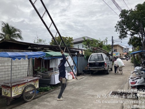เจ้าหน้าที่กองยุทธศาสตร์และงบประมาณ ดำเนินการตามคำร้อง ขอติดตั้งเคเบิ้ลทีวี ชุมชนอิสลาม