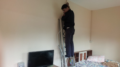 เจ้าหน้าที่กองยุทธศาสตร์และงบประมาณ ดำเนินการตามคำร้อง ขอติดตั้งเคเบิ้ลทีวี ชุมชนอิสลาม