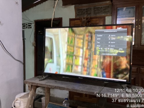 เจ้าหน้าที่กองยุทธศาสตร์และงบประมาณ ดำเนินการตามคำร้องขอซ่อมแซมเคเบิ้ลทีวี ชุมชนบ้านทุ่ง และชุมชนร่วมแรง