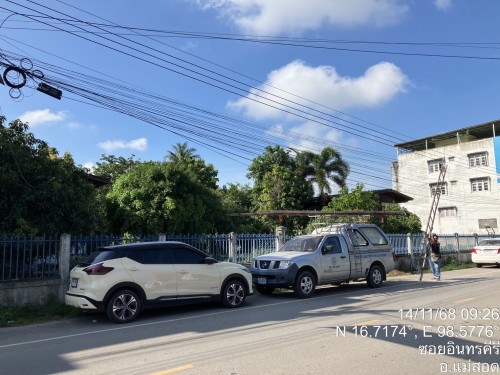 เจ้าหน้าที่กองยุทธศาสตร์และงบประมาณ ดำเนินการตามคำร้องขอซ่อมแซมเคเบิ้ลทีวี ชุมชนดอนไชย