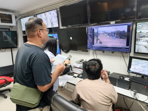 เจ้าหน้าที่กองยุทธศาสตร์และงบประมาณ ดำเนินการตามคำขอใช้ข้อมูลจากกล้องวงจรปิด