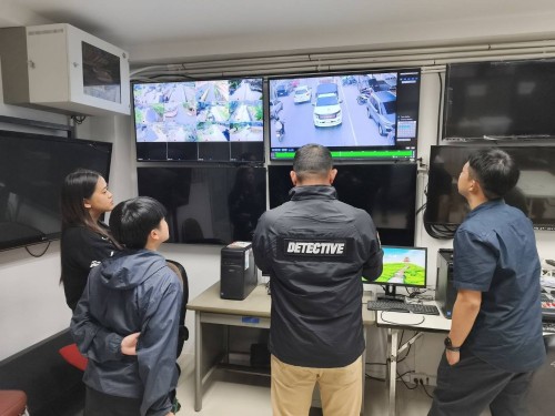 เจ้าหน้าที่กองยุทธศาสตร์และงบประมาณ ดำเนินการตามคำขอใช้ข้อมูลจากกล้องวงจรปิด