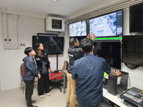 เจ้าหน้าที่กองยุทธศาสตร์และงบประมาณ ดำเนินการตามคำขอใช้ข้อมูลจากกล้องวงจรปิด