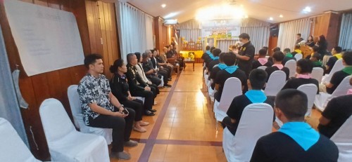 กองยุทธศาสตร์และงบประมาณ เข้าร่วมพิธีเปิดโครงการสานสัมพันธ์ น้อง - พี่เสริมพลังต้านยาเสพติด รุ่นที่ 1 ประจำปีงบประมาณ พ.ศ. 2569