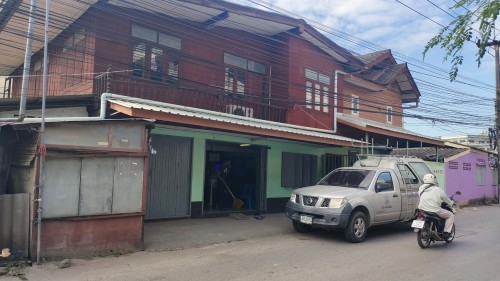 เจ้าหน้าที่กองยุทธศาสตร์และงบประมาณ ดำเนินการตามคำร้องขอซ่อมแซมเคเบิ้ลทีวี ชุมชนวัดหลวง