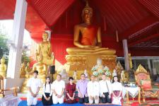 กิจกรรมบุญตักบตร และประพรมน้ำมนต์ ข้าวดอกไม้ เสริมสร้างสิริมงคลและขวัญกำลังใจให้แก่พุทธศาสนิกชนชาวอำเภอแม่สอด