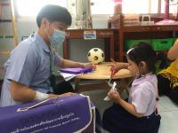 ตรวจสุขภาพเด็กปฐมวัยในศูนย์พัฒนาเด็กเล็กศูนย์พัฒนาเด็กเล็กวัดอรัญญเขต