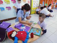 ตรวจสุขภาพเด็กปฐมวัยในศูนย์พัฒนาเด็กเล็กศูนย์พัฒนาเด็กเล็กวัดอรัญญเขต