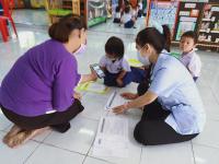 ตรวจสุขภาพเด็กปฐมวัยในศูนย์พัฒนาเด็กเล็กศูนย์พัฒนาเด็กเล็กวัดอรัญญเขต