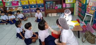 ตรวจสุขภาพเด็กปฐมวัยในศูนย์พัฒนาเด็กเล็กศูนย์พัฒนาเด็กเล็กวัดอรัญญเขต