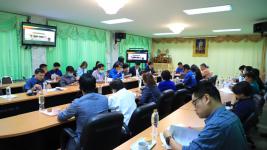 ร่วมประชุมตรวจสอบพื้นที่โครงการก่อสร้างสระว่ายน้ำชุมชนเทศบาลนครแม่สอด