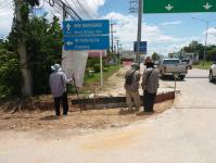 งานโยธา กองช่าง ได้ดำเนินการขยายปากทางฯ