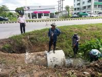 งานโยธา กองช่าง ได้ดำเนินการขยายปากทางฯ