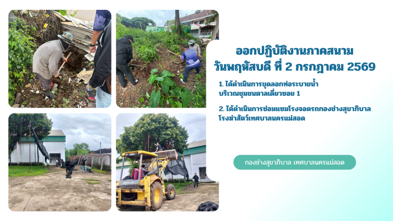 - กิจกรรมงานบำรุงรักษาและซ่อมแซม