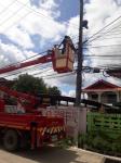 งานไฟฟ้า กองช่าง ออกพื้นที่ซ่อมแซมไฟฟ้าส่องสว่างฯ ภานในเขตเทศบาลฯ