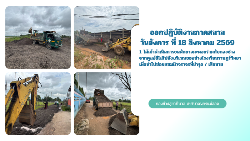 - กิจกรรมงานบำรุงรักษาและซ่อมแซม