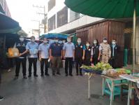 เทศบาลนครแม่สอด ออกตรวจแนะนำมาตรการป้องกันโรคโควิด-19 ในตลาดสดนครแม่สอด ตลาดพาเจริญ ตลาดศรีมอย