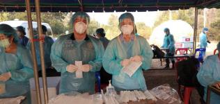 คลินิกชุมชนอบอุ่นฯ ร่วมดำเนินการค้นหาผู้ป่วย(โควิด-19) เชิงรุกในชุมชน หมู่บ้านแม่ปะ ต.แม่ปะ