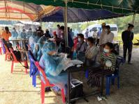 คลินิกชุมชนอบอุ่นฯ ร่วมดำเนินการค้นหาผู้ป่วย(โควิด-19) เชิงรุกในชุมชน หมู่บ้านแม่ปะ ต.แม่ปะ