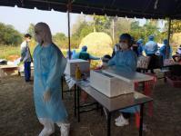 คลินิกชุมชนอบอุ่นฯ ร่วมดำเนินการค้นหาผู้ป่วย(โควิด-19) เชิงรุกในชุมชน หมู่บ้านแม่ปะ ต.แม่ปะ