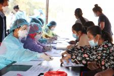 คลินิกชุมชนอบอุ่นฯ ร่วมดำเนินการค้นหาผู้ป่วย(โควิด-19) เชิงรุกในชุมชน หมู่บ้านแม่ปะ ต.แม่ปะ