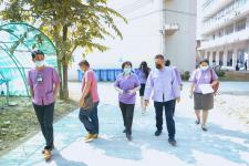 ผู้บริหารเทศบาลนครแม่สอดลงพื้นที่ตรวจเยี่ยมสถานศึกษา ในการเตรียมพร้อมในการเปิดเรียน